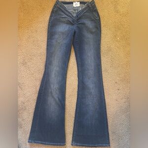 Urban Outfitters BDG Ruched Dipped V Flare